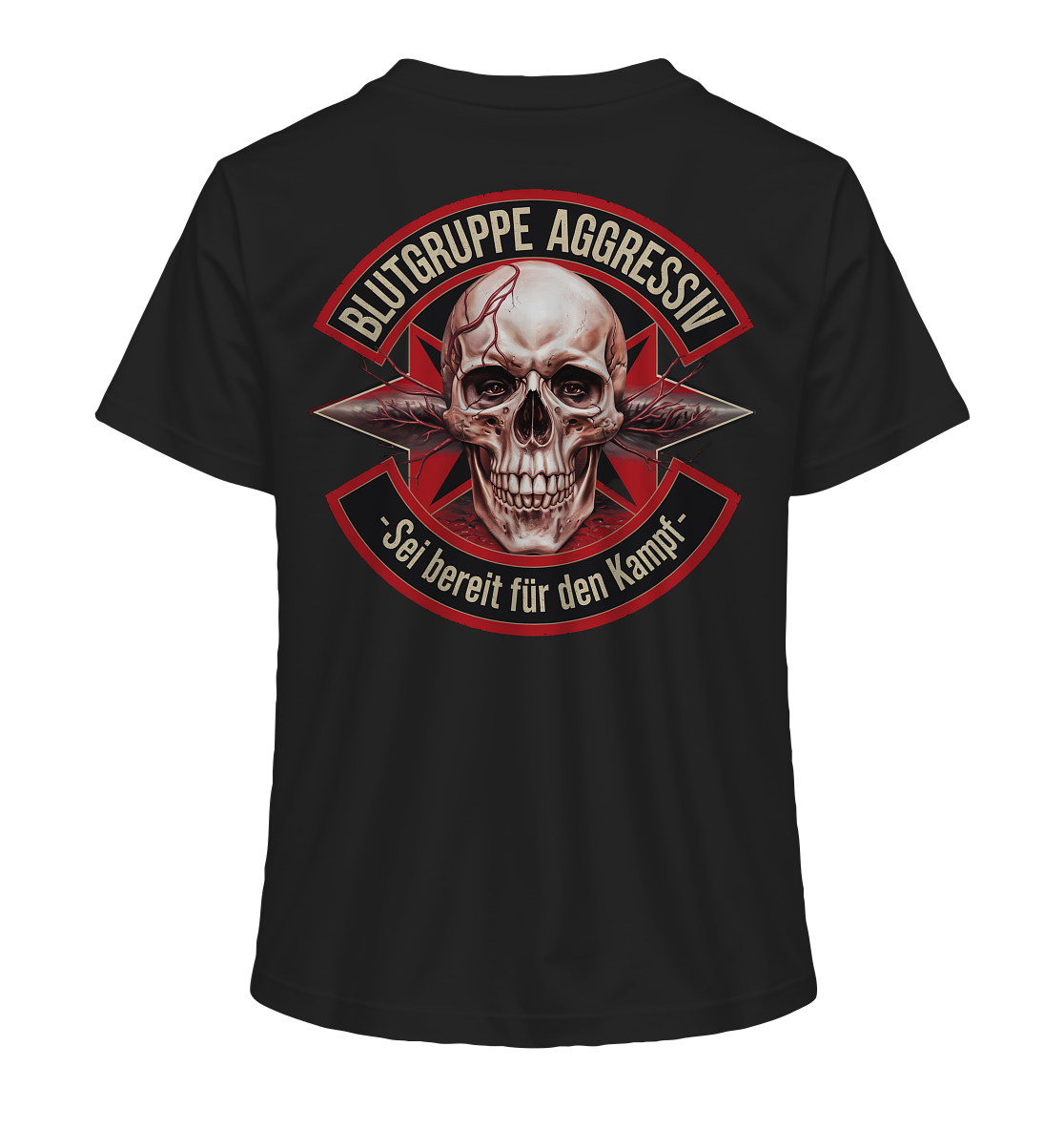 Blutgruppe Aggressiv - Ladies Organic Shirt