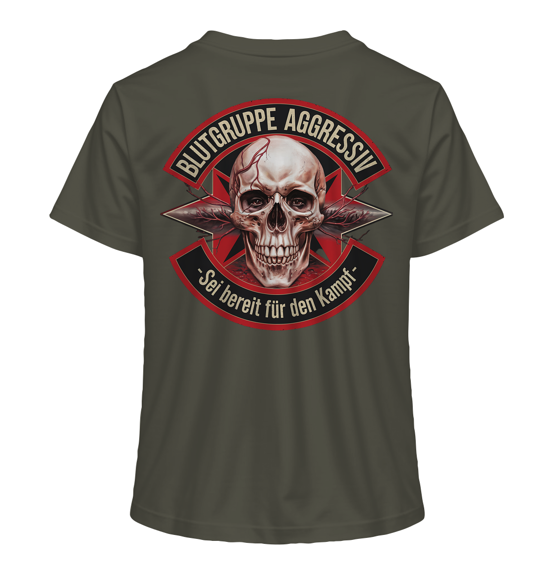 Blutgruppe Aggressiv - Ladies Organic Shirt