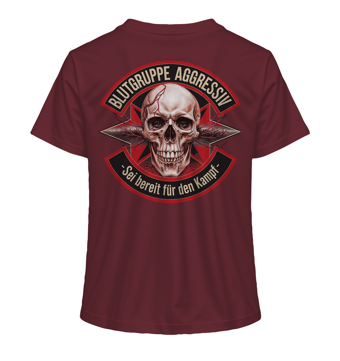 Blutgruppe Aggressiv - Ladies Organic Shirt