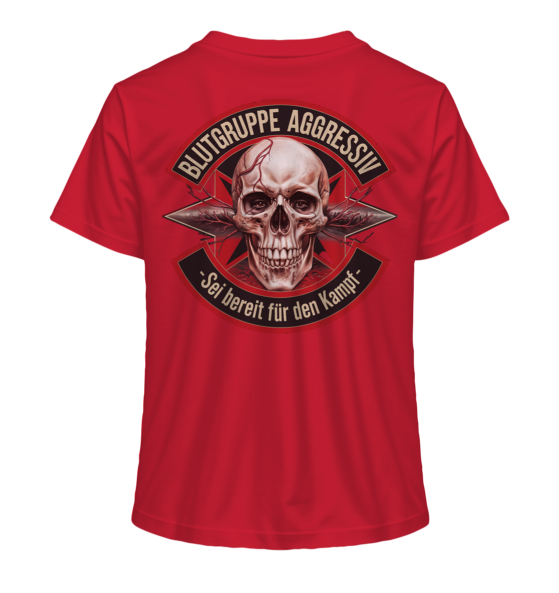 Blutgruppe Aggressiv - Ladies Organic Shirt