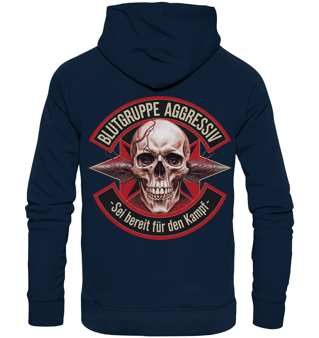 Blutgruppe Aggressiv - Basic Hoodie
