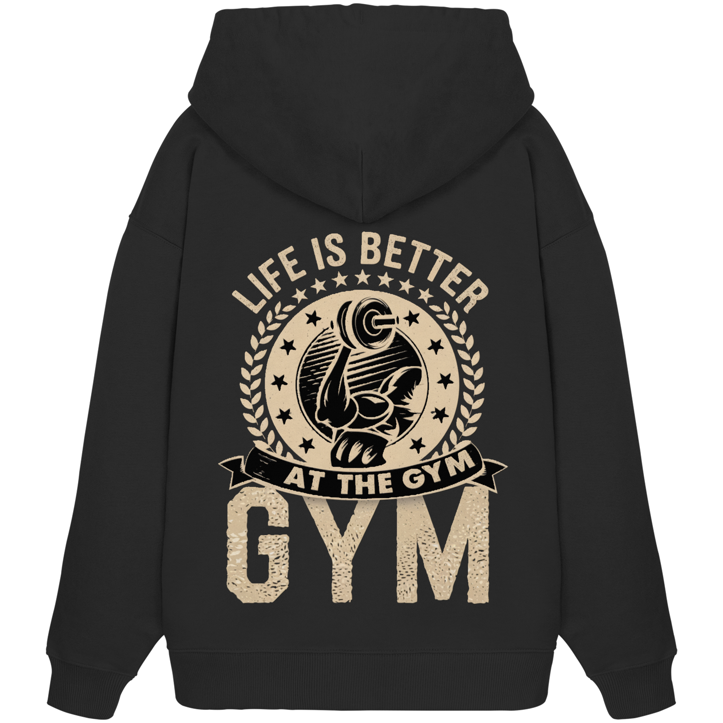 Fitness Life IS Better - Premium 350g/m² Oversize Hoodie