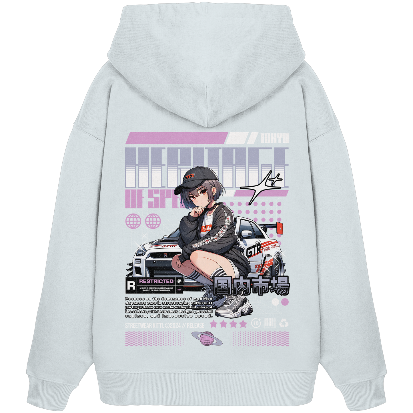 Car Style Japan Premium 350 g/m² - Oversize Hoodie