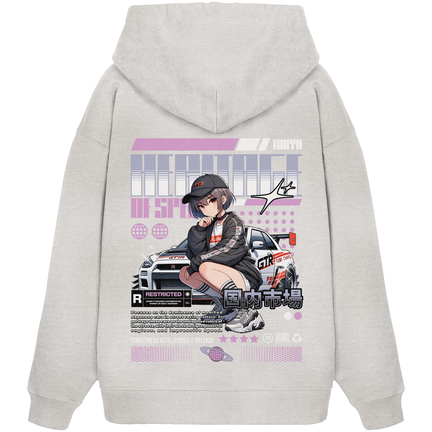 Car Style Japan Premium 350 g/m² - Oversize Hoodie