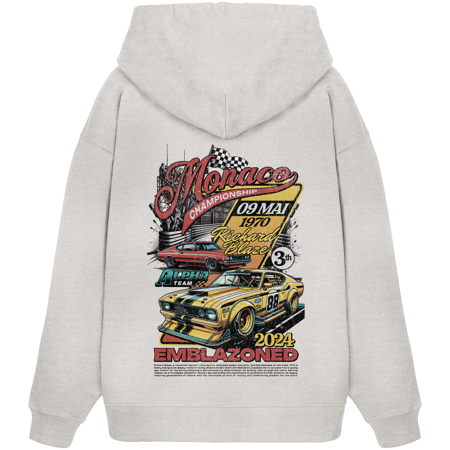 Muscle Car Premium 350 g/m² - Oversize Hoodie