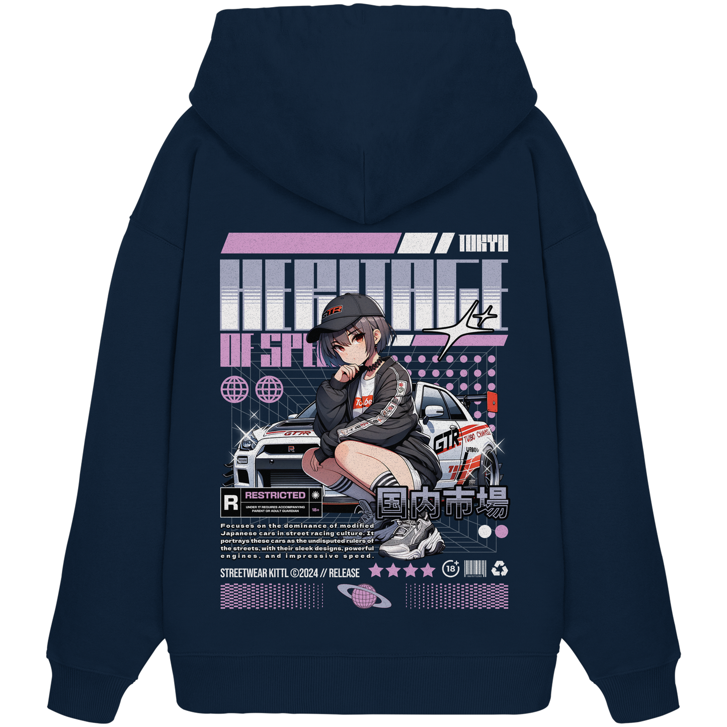 Car Style Japan Premium 350 g/m² - Oversize Hoodie