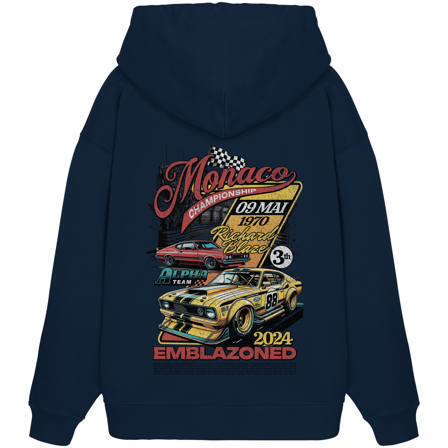 Muscle Car Premium 350 g/m² - Oversize Hoodie