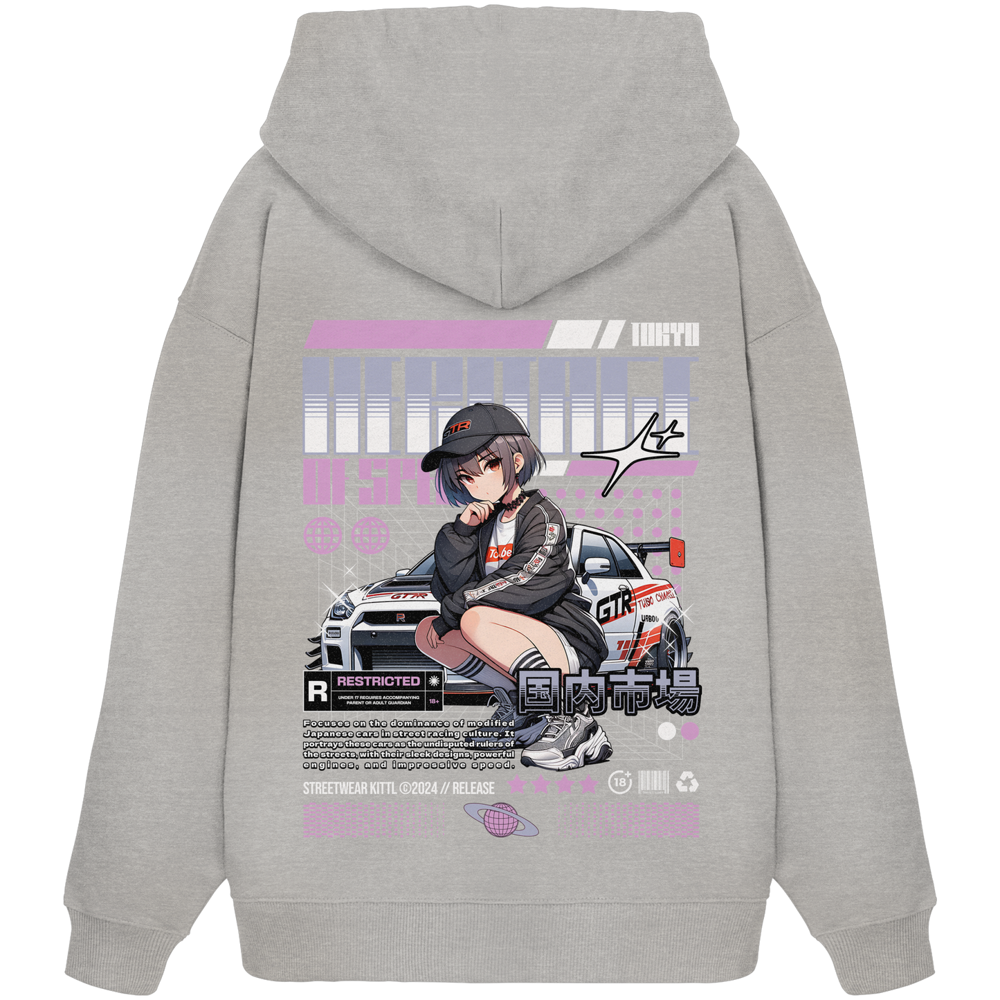 Car Style Japan Premium 350 g/m² - Oversize Hoodie
