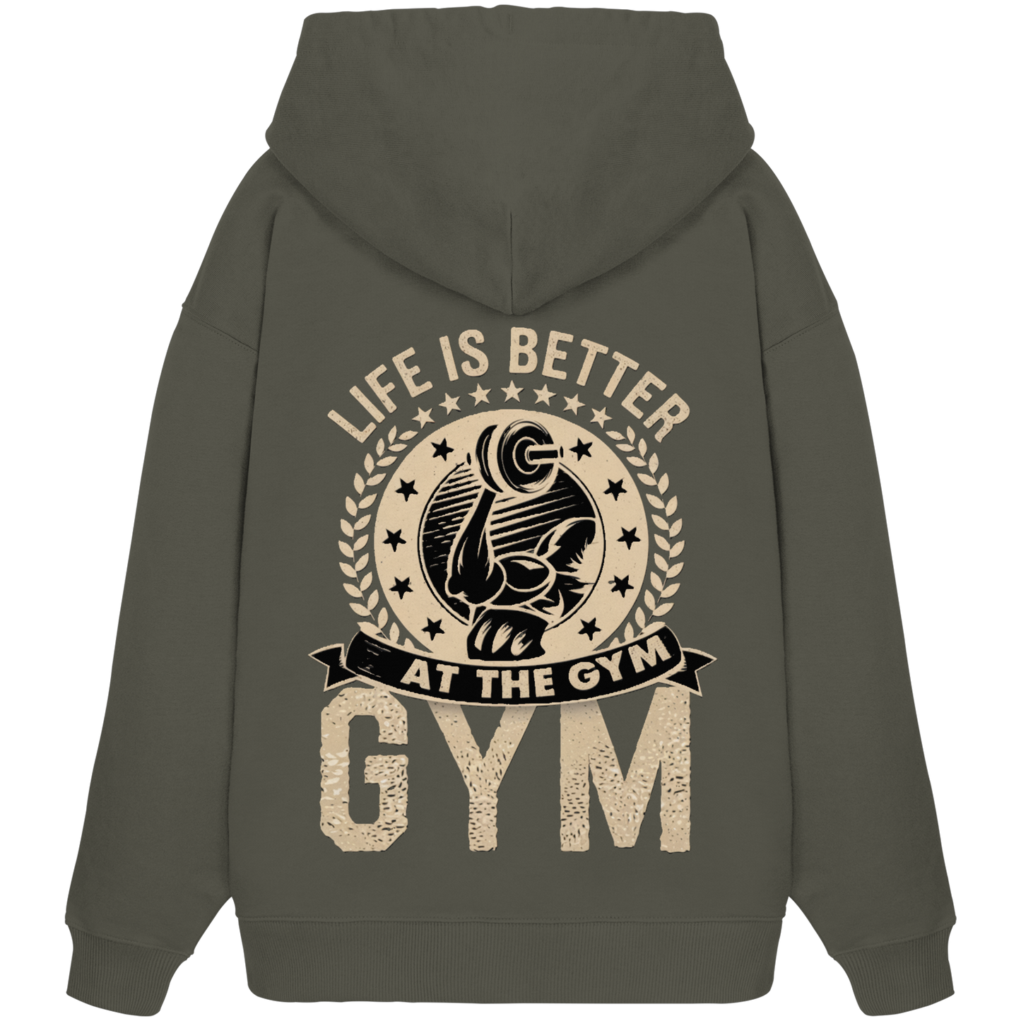 Fitness Life IS Better - Premium 350g/m² Oversize Hoodie