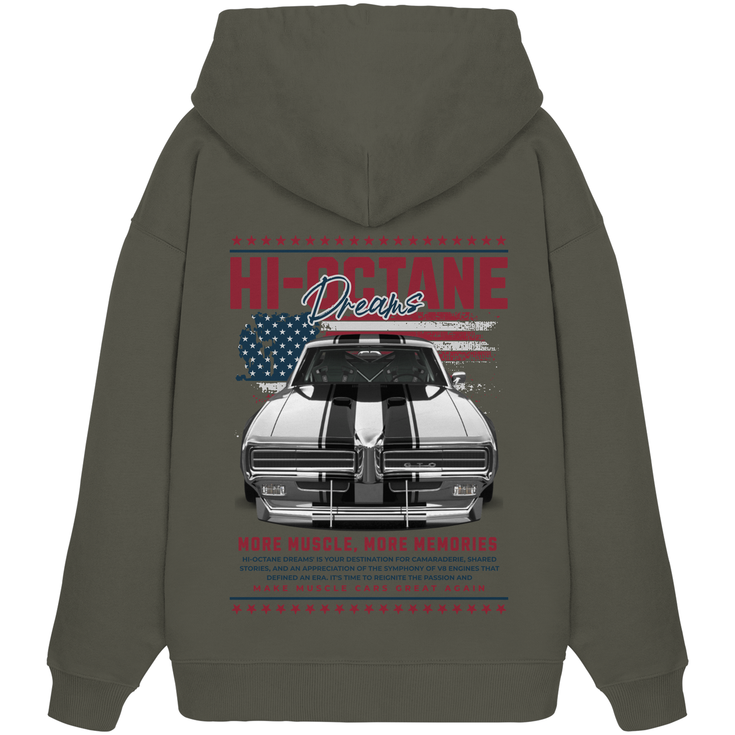 Muscle Car Premium 350 g/m² - Oversize Hoodie