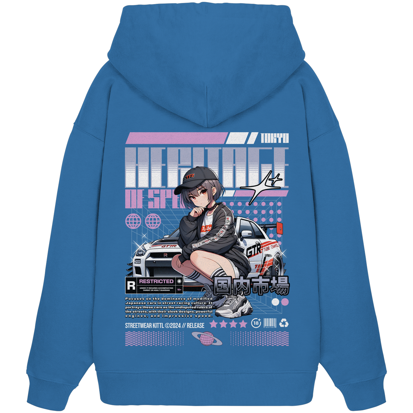 Car Style Japan Premium 350 g/m² - Oversize Hoodie