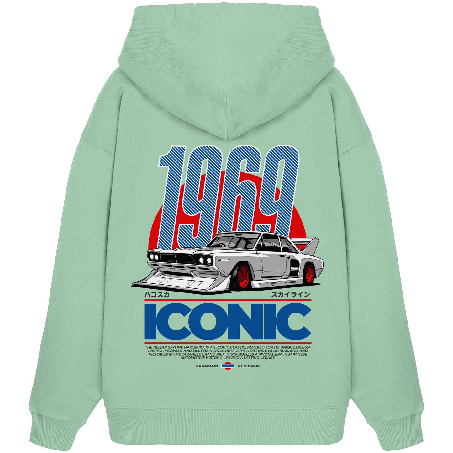 Muscle Car Premium 350 g/m² - Oversize Hoodie