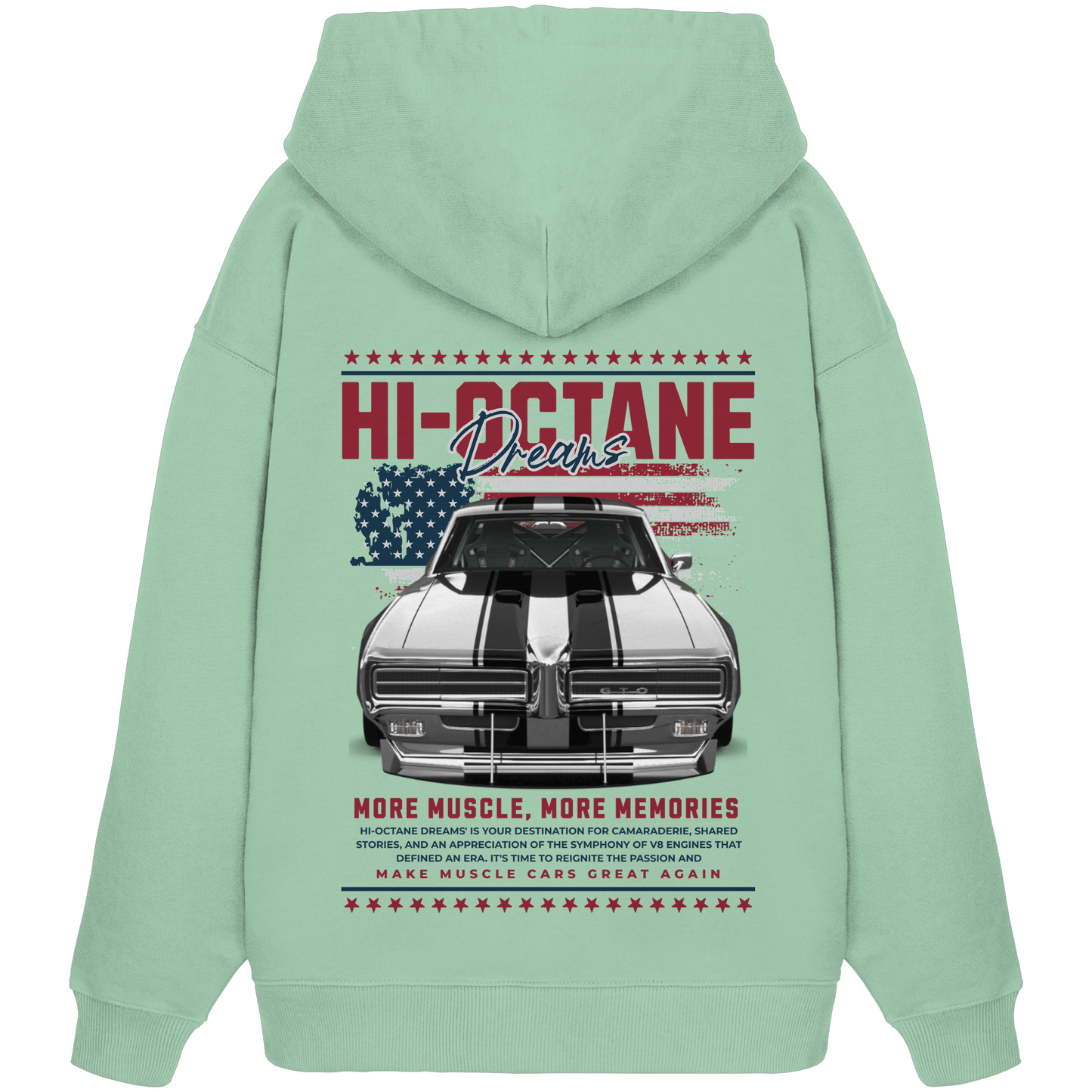 Muscle Car Premium 350 g/m² - Oversize Hoodie