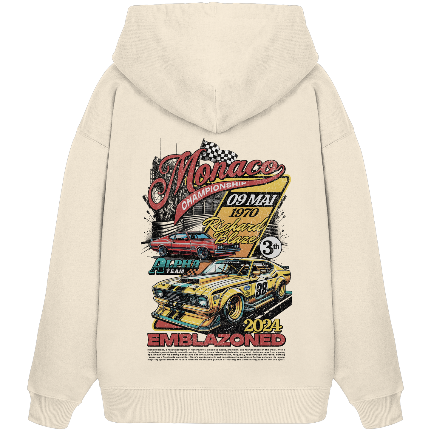 Muscle Car Premium 350 g/m² - Oversize Hoodie