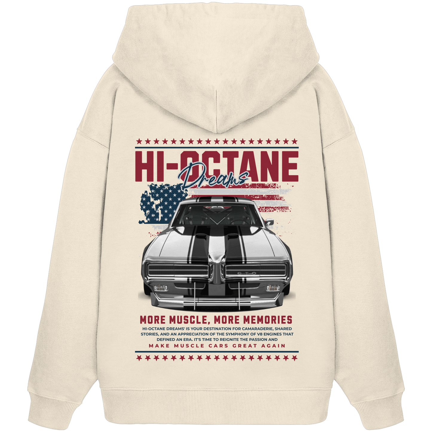 Muscle Car Premium 350 g/m² - Oversize Hoodie