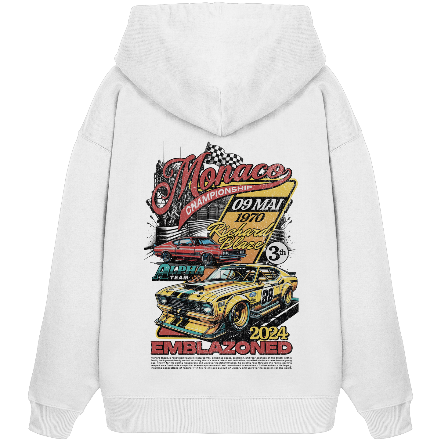 Muscle Car Premium 350 g/m² - Oversize Hoodie