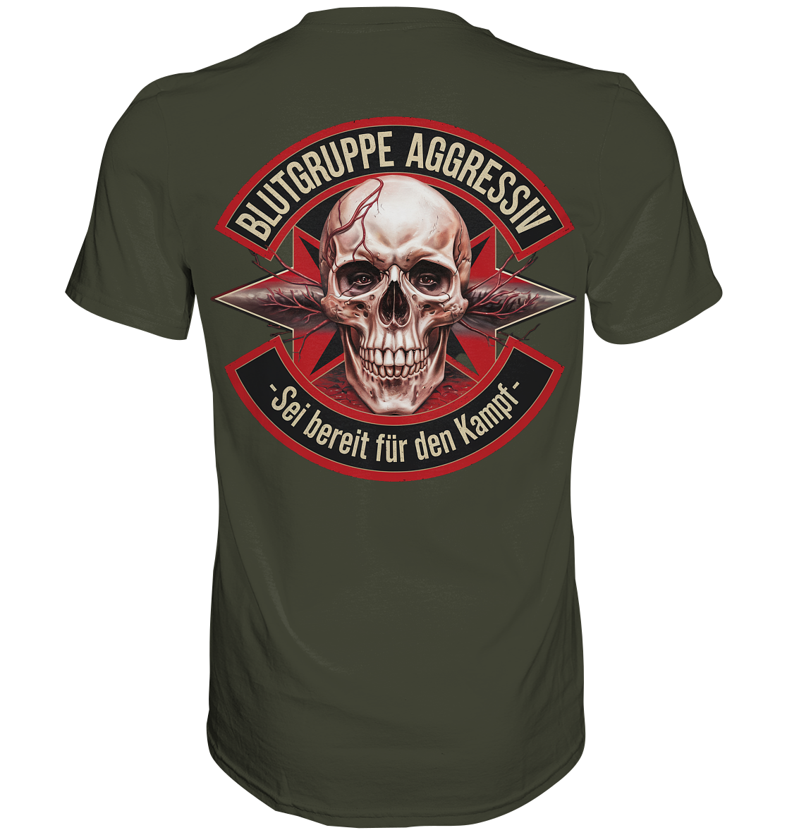 Blutgruppe Aggressiv - Premium Shirt