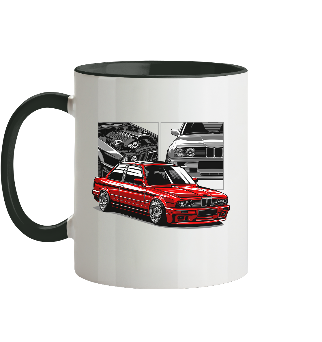 Tasse - zweifarbig mit zwei Seitendruck