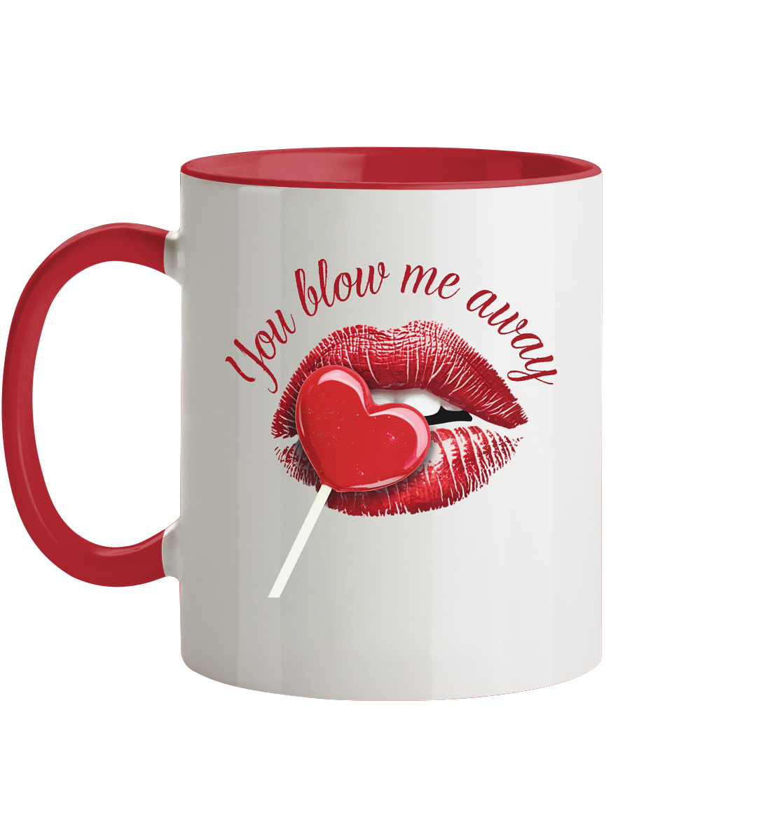 Blow me away - Tasse zweifarbig
