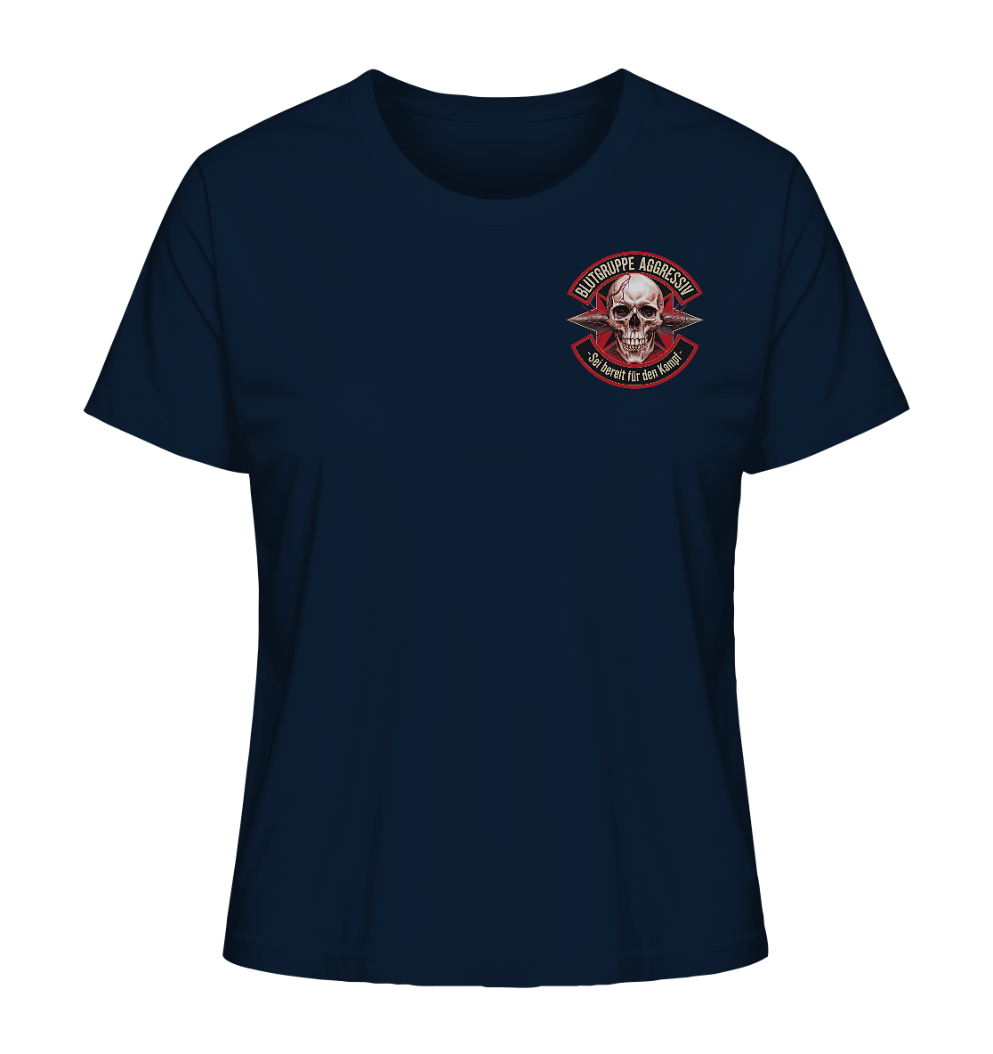 Blutgruppe Aggressiv - Ladies Organic Shirt