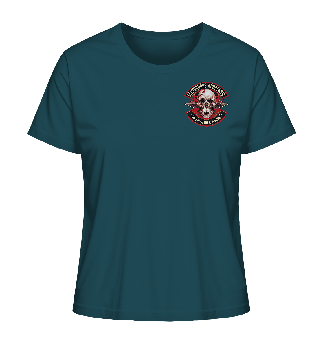 Blutgruppe Aggressiv - Ladies Organic Shirt