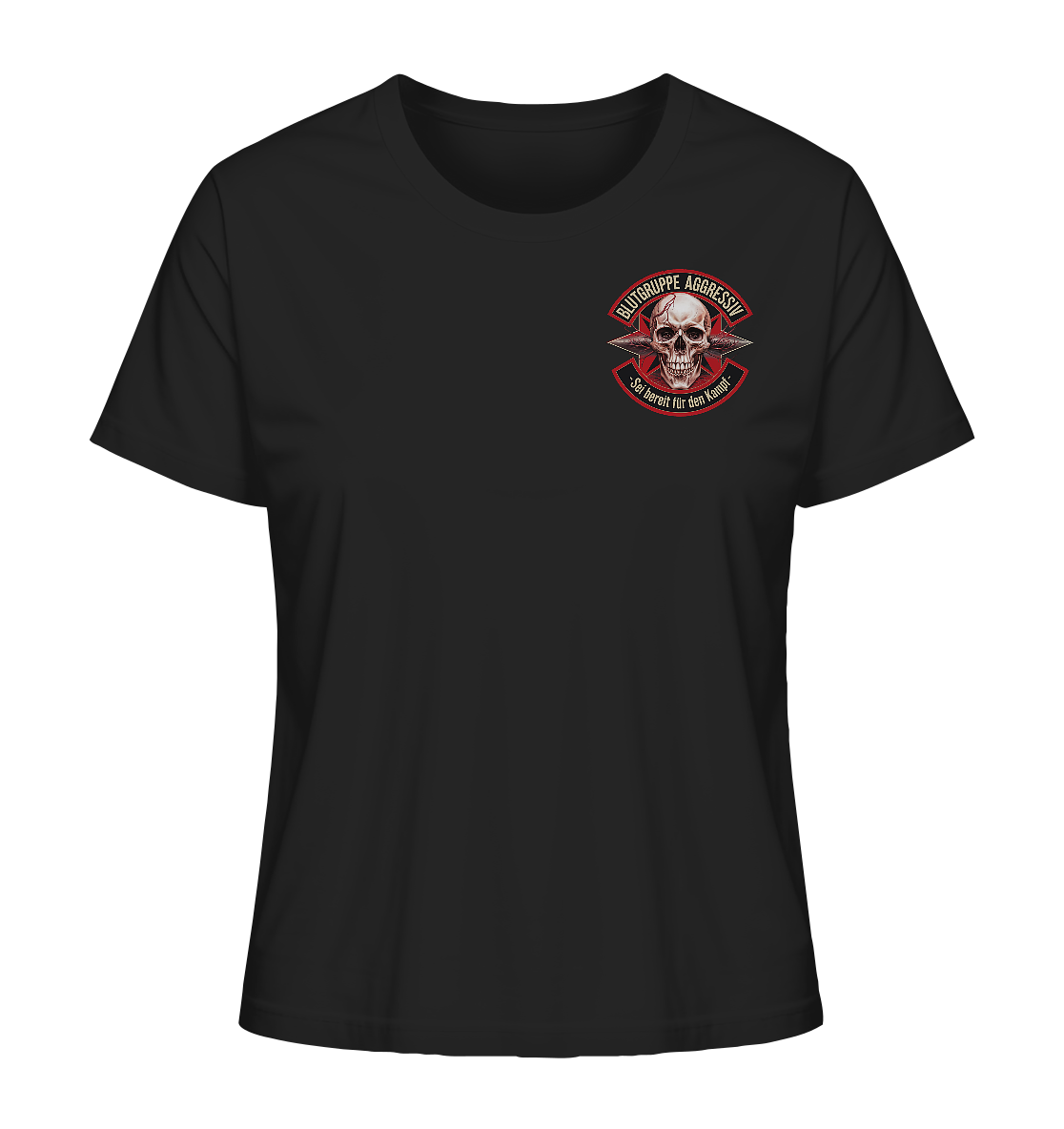 Blutgruppe Aggressiv - Ladies Organic Shirt