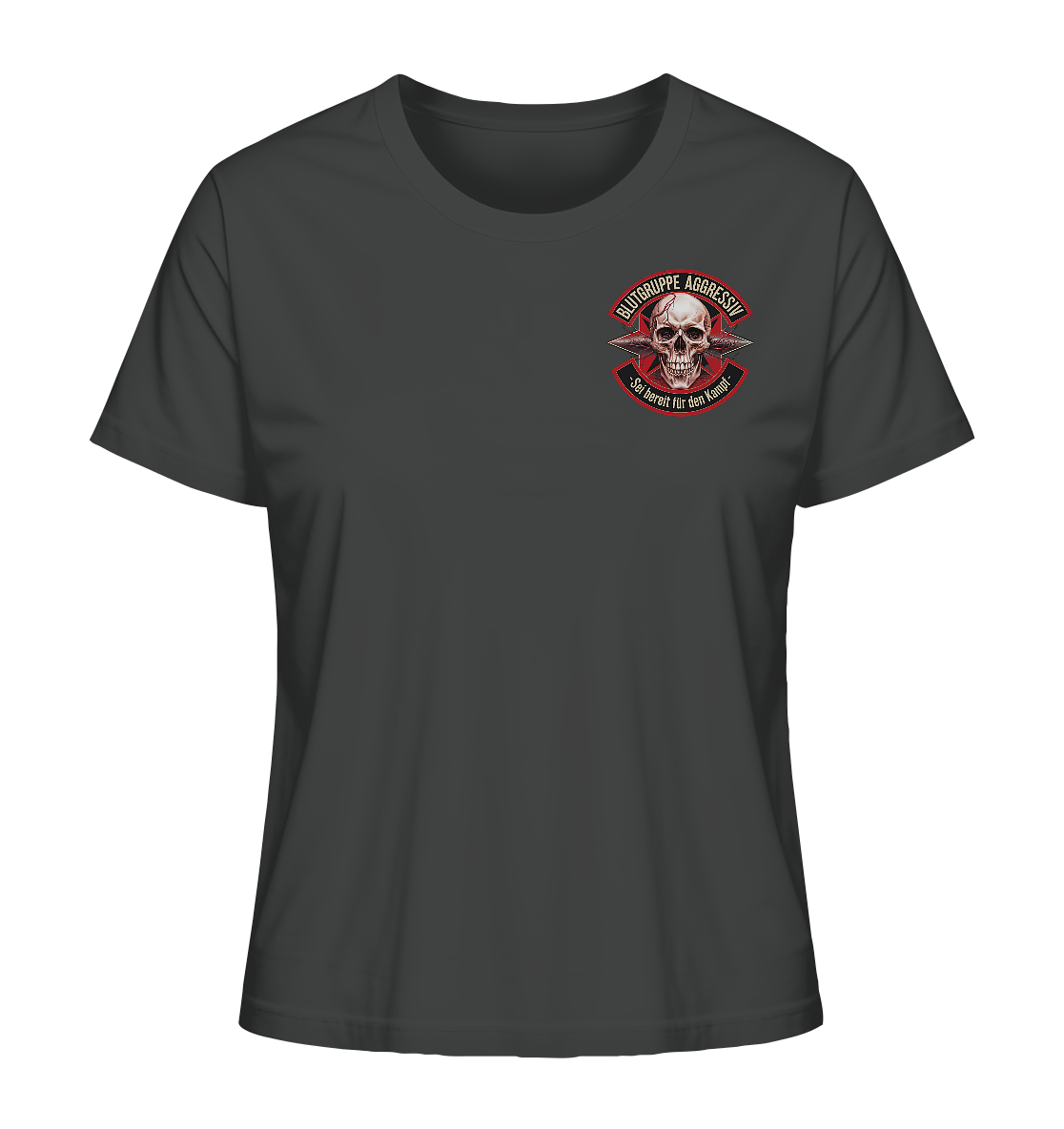 Blutgruppe Aggressiv - Ladies Organic Shirt