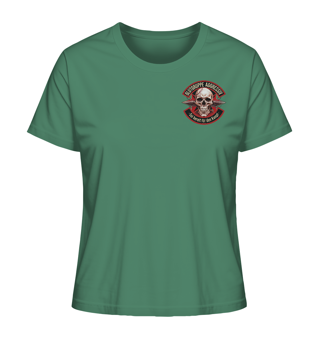 Blutgruppe Aggressiv - Ladies Organic Shirt