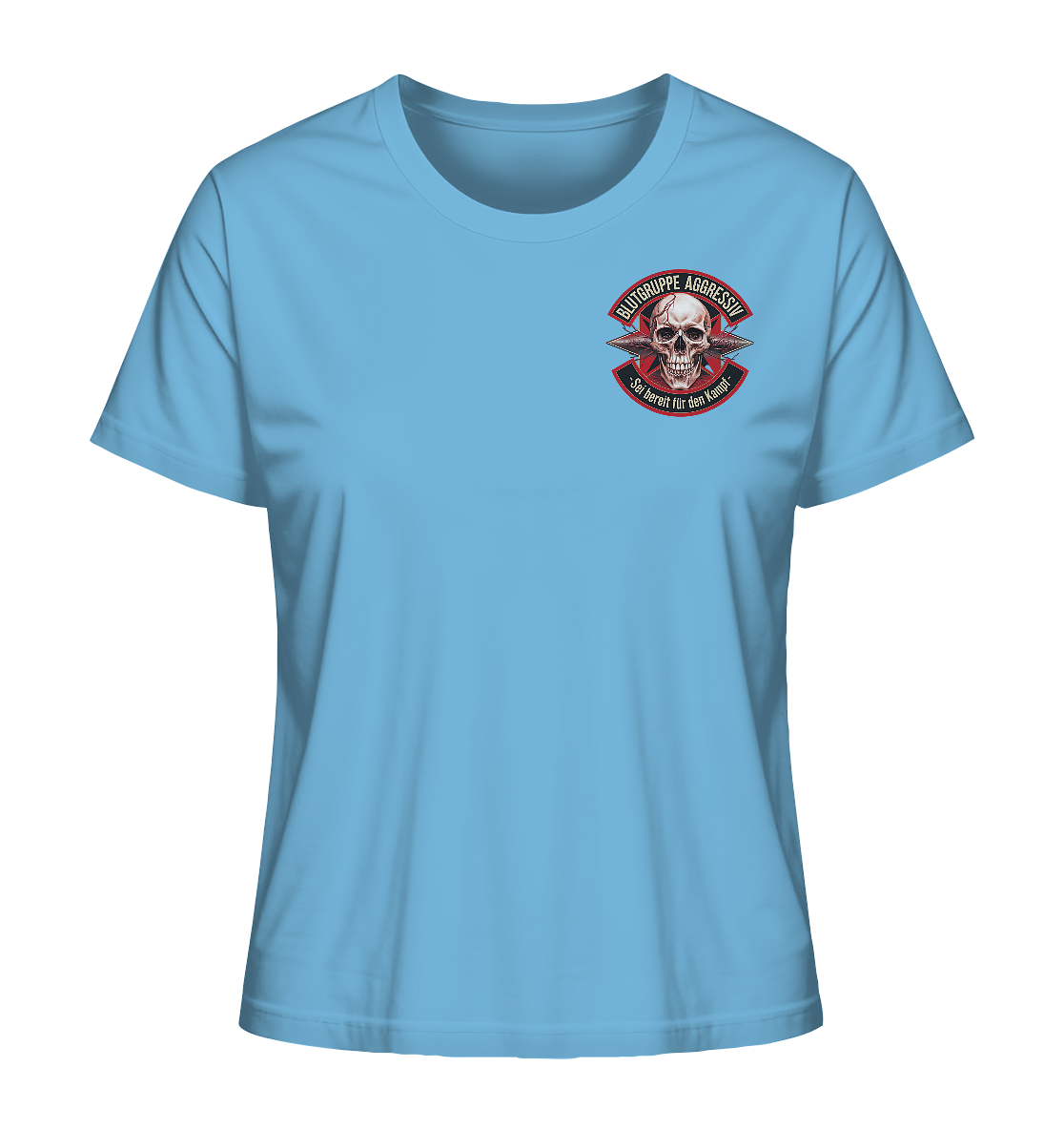 Blutgruppe Aggressiv - Ladies Organic Shirt