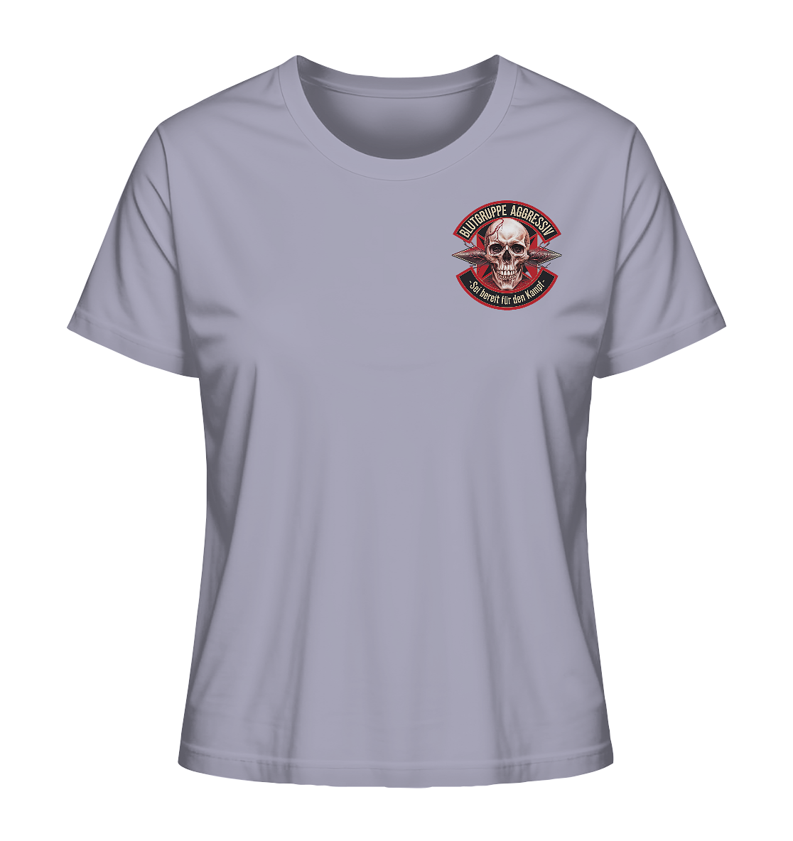 Blutgruppe Aggressiv - Ladies Organic Shirt