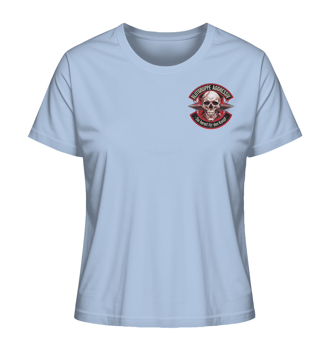 Blutgruppe Aggressiv - Ladies Organic Shirt