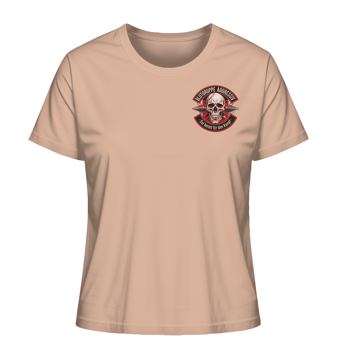 Blutgruppe Aggressiv - Ladies Organic Shirt