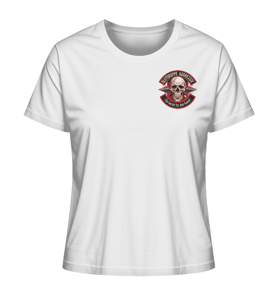 Blutgruppe Aggressiv - Ladies Organic Shirt