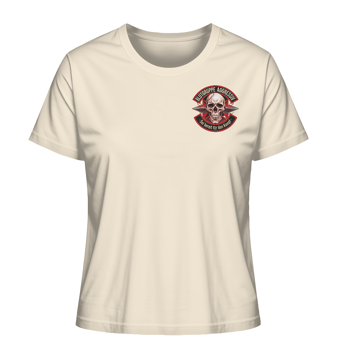 Blutgruppe Aggressiv - Ladies Organic Shirt