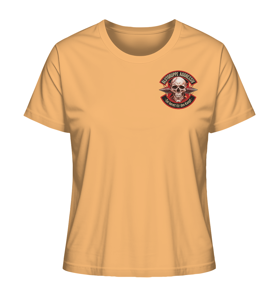 Blutgruppe Aggressiv - Ladies Organic Shirt
