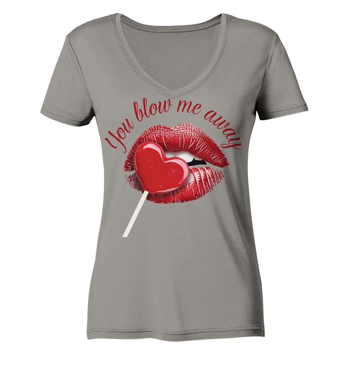 Blow me away - Ladies V-Neck Shirt