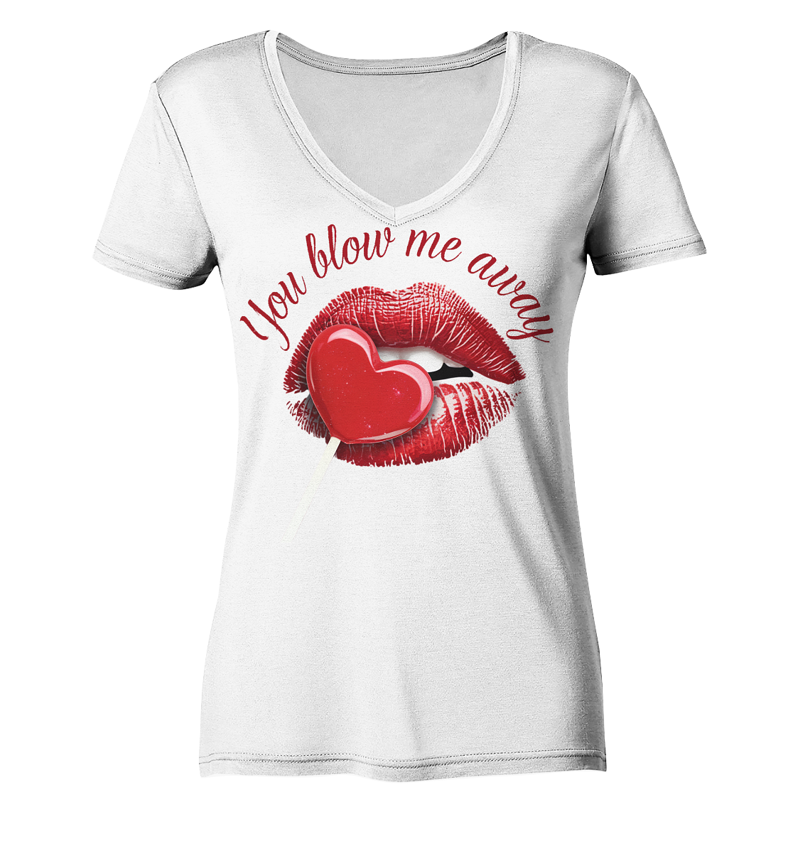 Blow me away - Ladies V-Neck Shirt