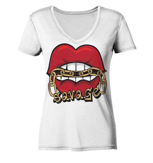 Women´s Like - Ladies V-Neck Shirt