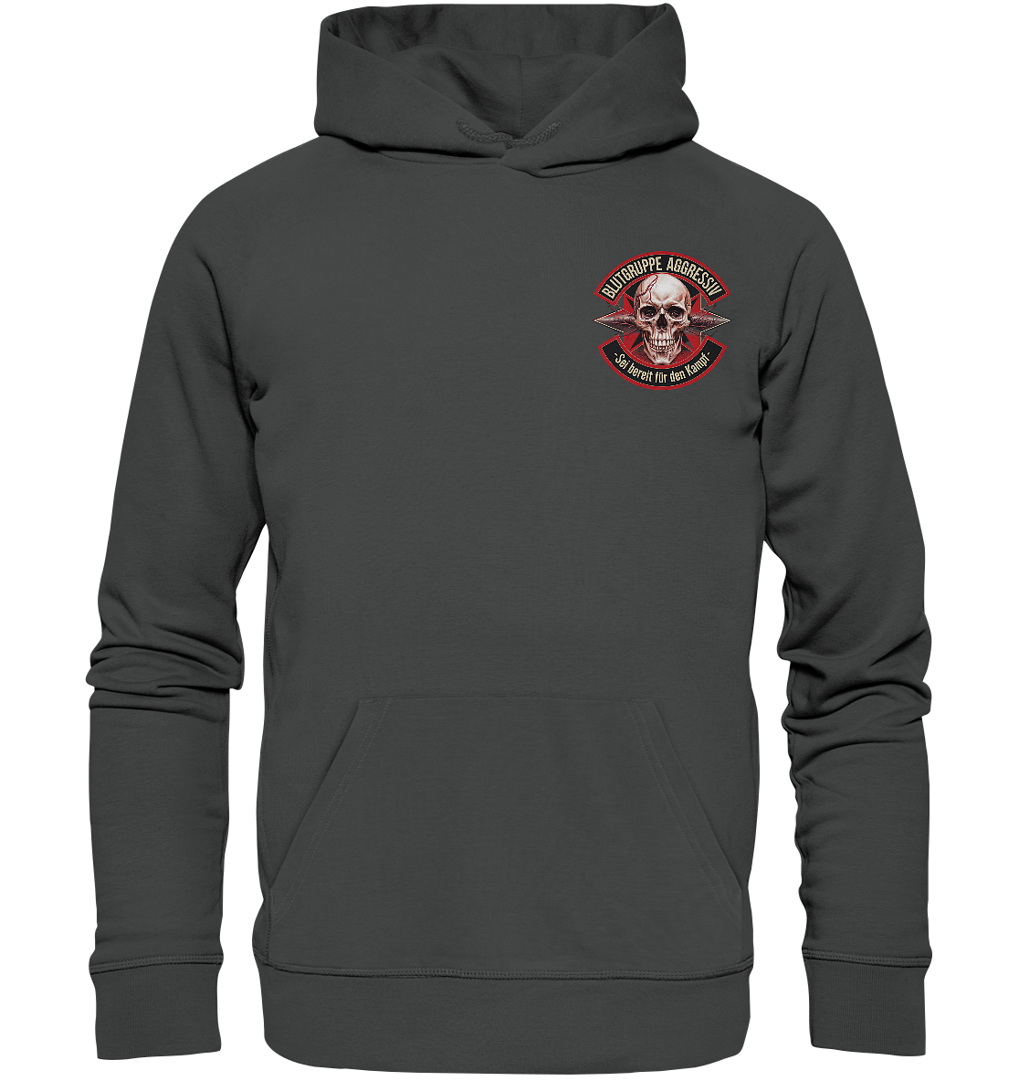 Blutgruppe Aggressiv - Basic Hoodie