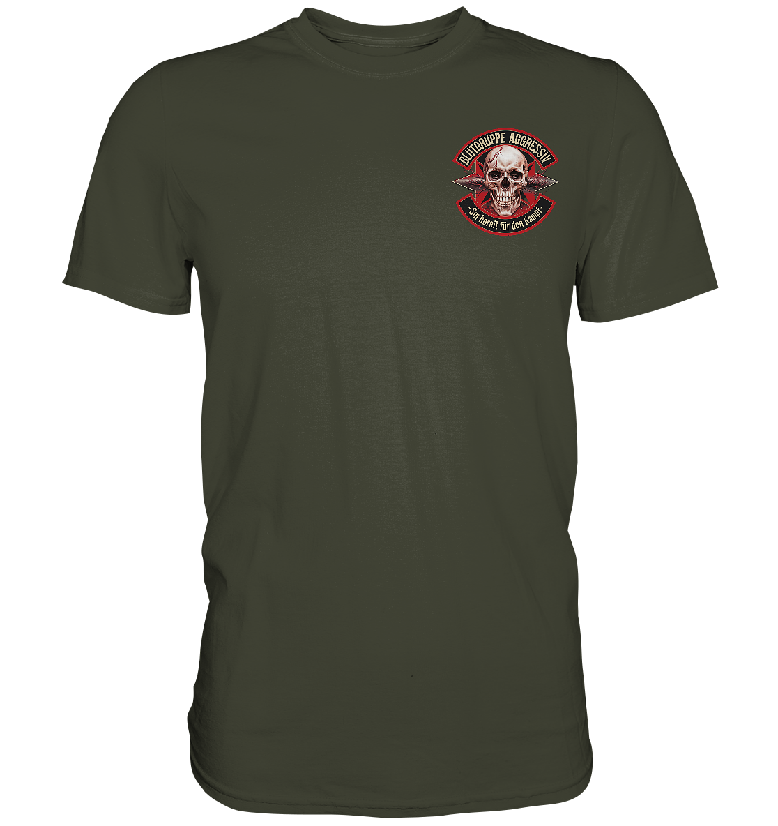 Blutgruppe Aggressiv - Premium Shirt