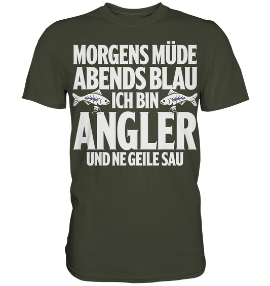 Angeln Morgens - Premium Shirt