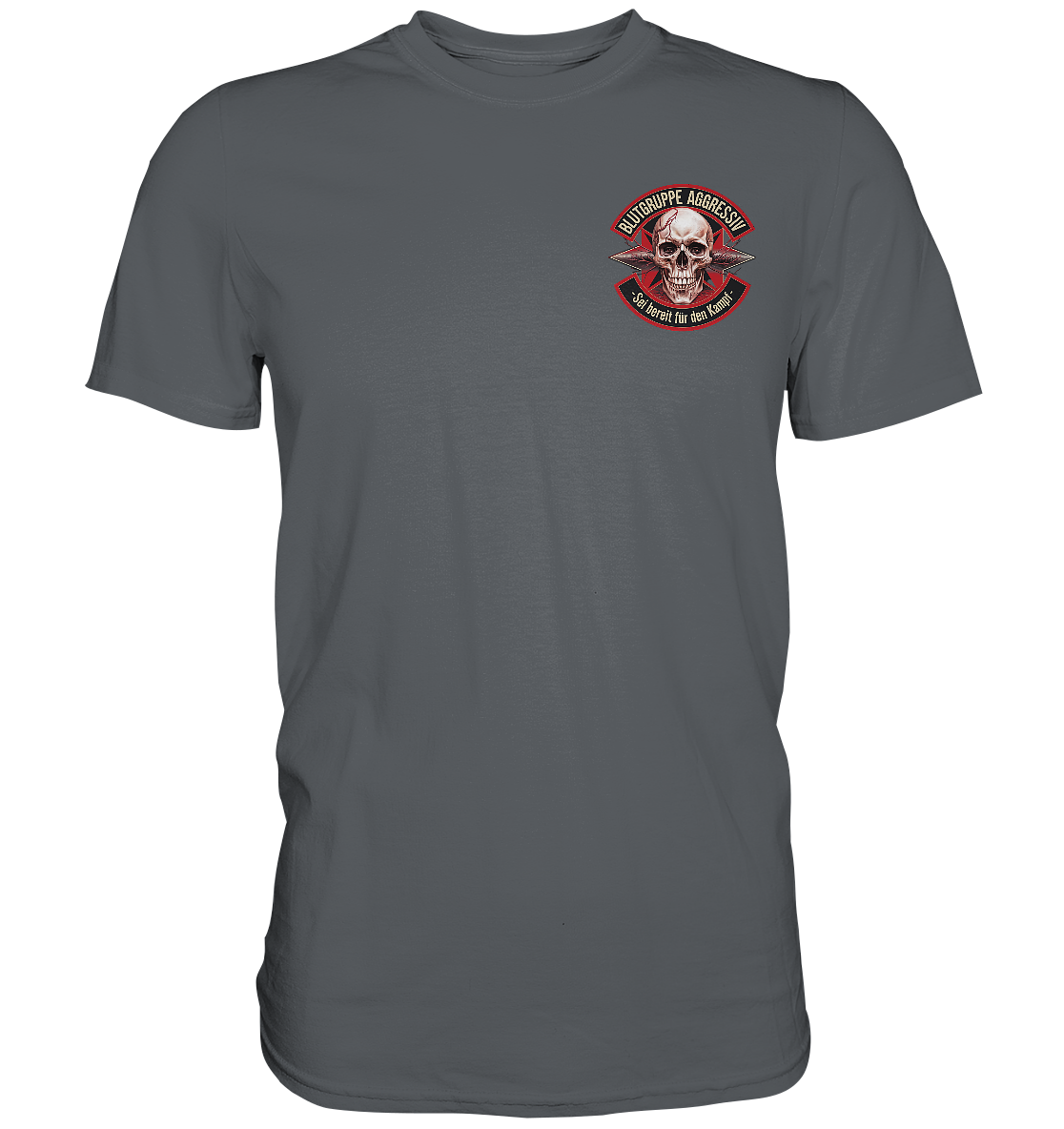 Blutgruppe Aggressiv Ready - Premium Shirt
