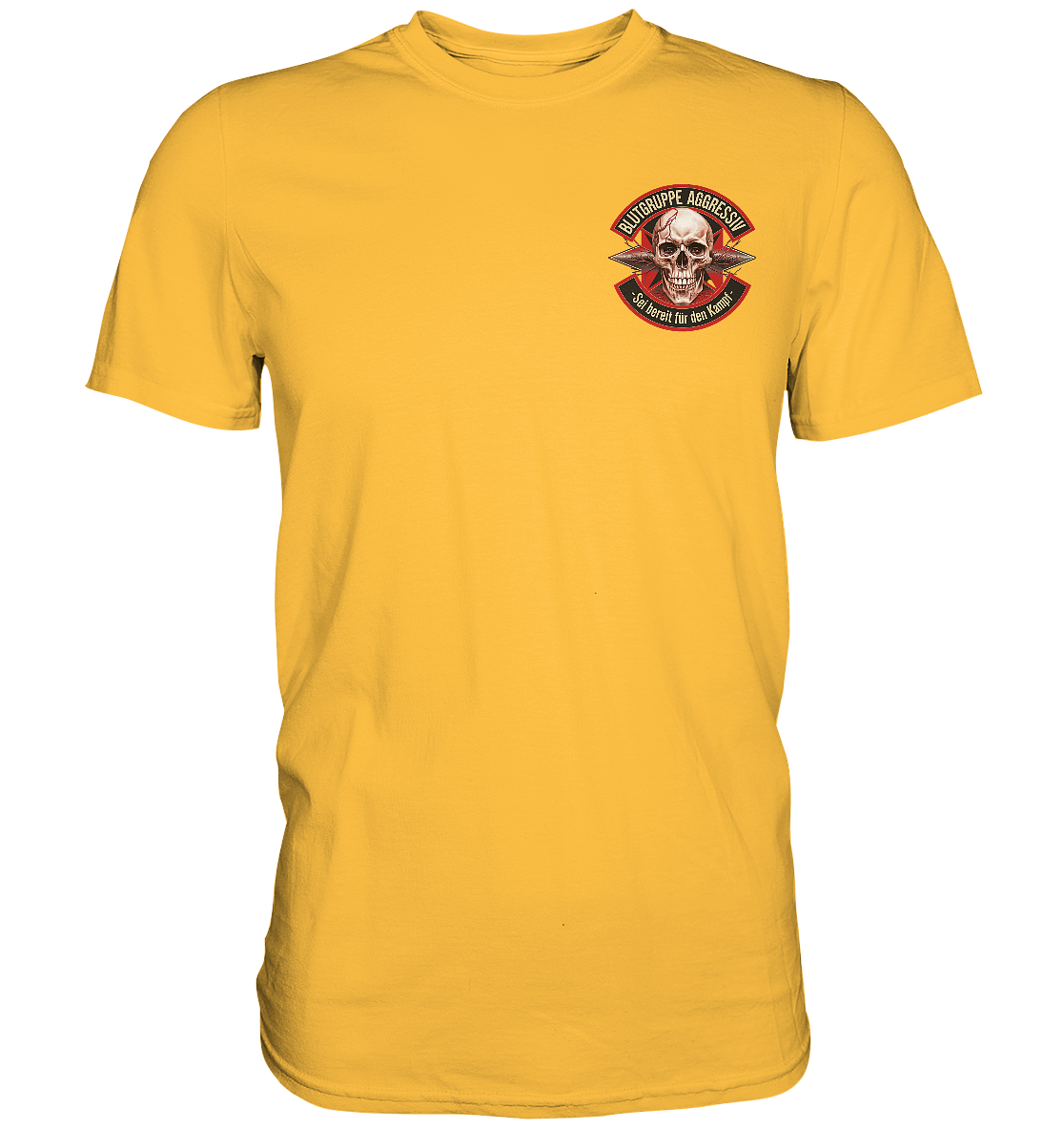 Blutgruppe Aggressiv Ready - Premium Shirt