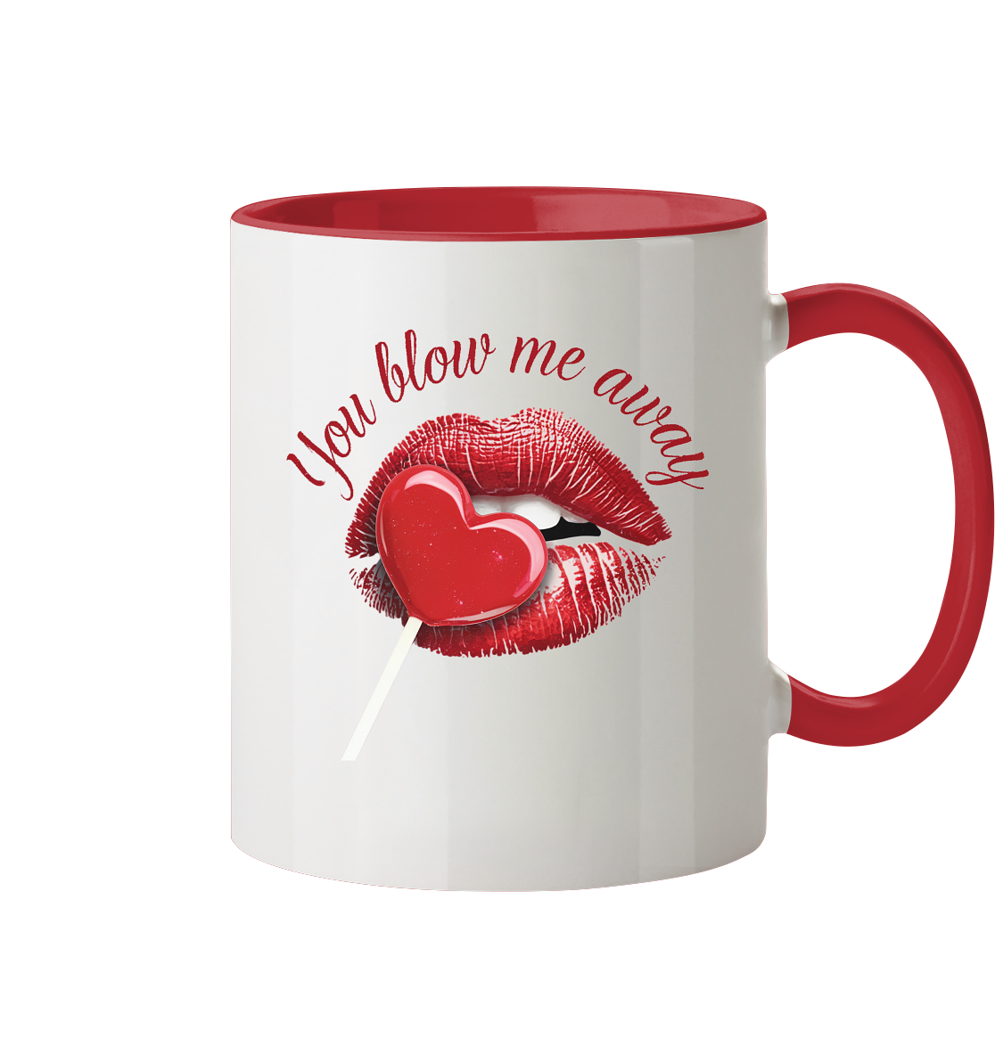 Blow me away - Tasse zweifarbig