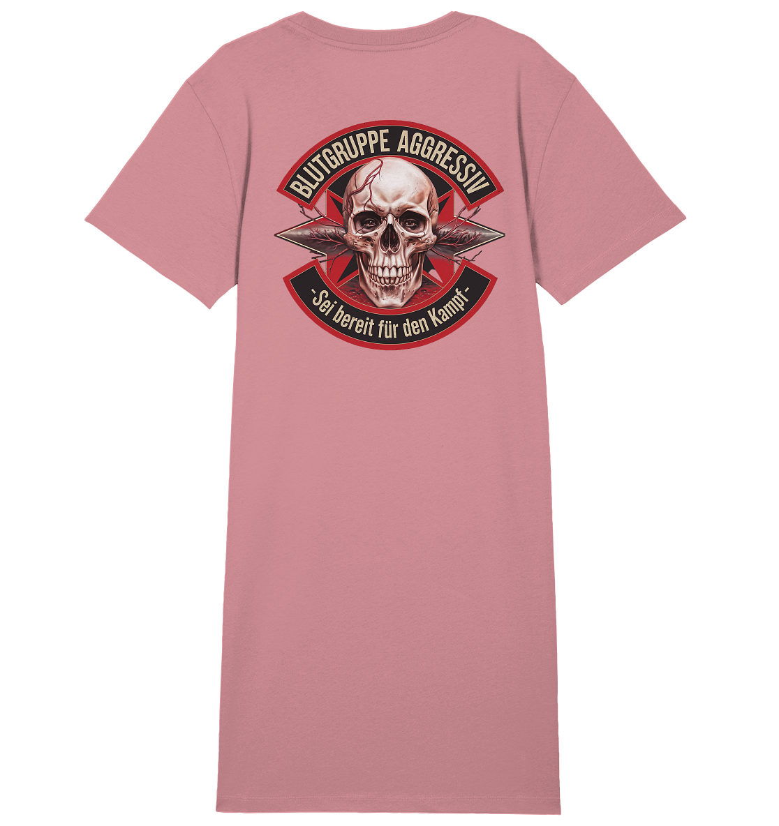 Blutgruppe Aggressiv - Ladies Organic Shirt Dress