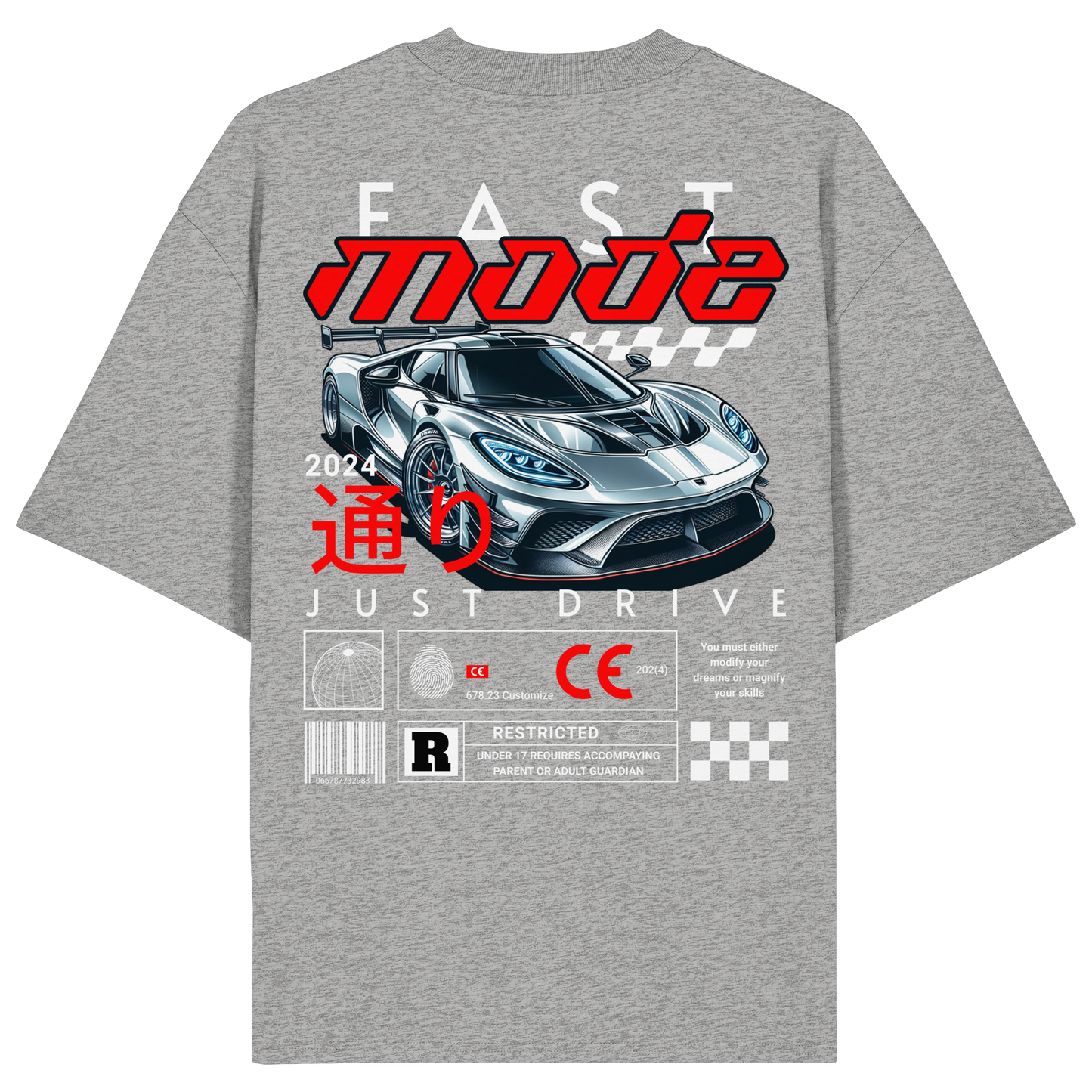 Car - Premium 200g/m² Oversize T-Shirt