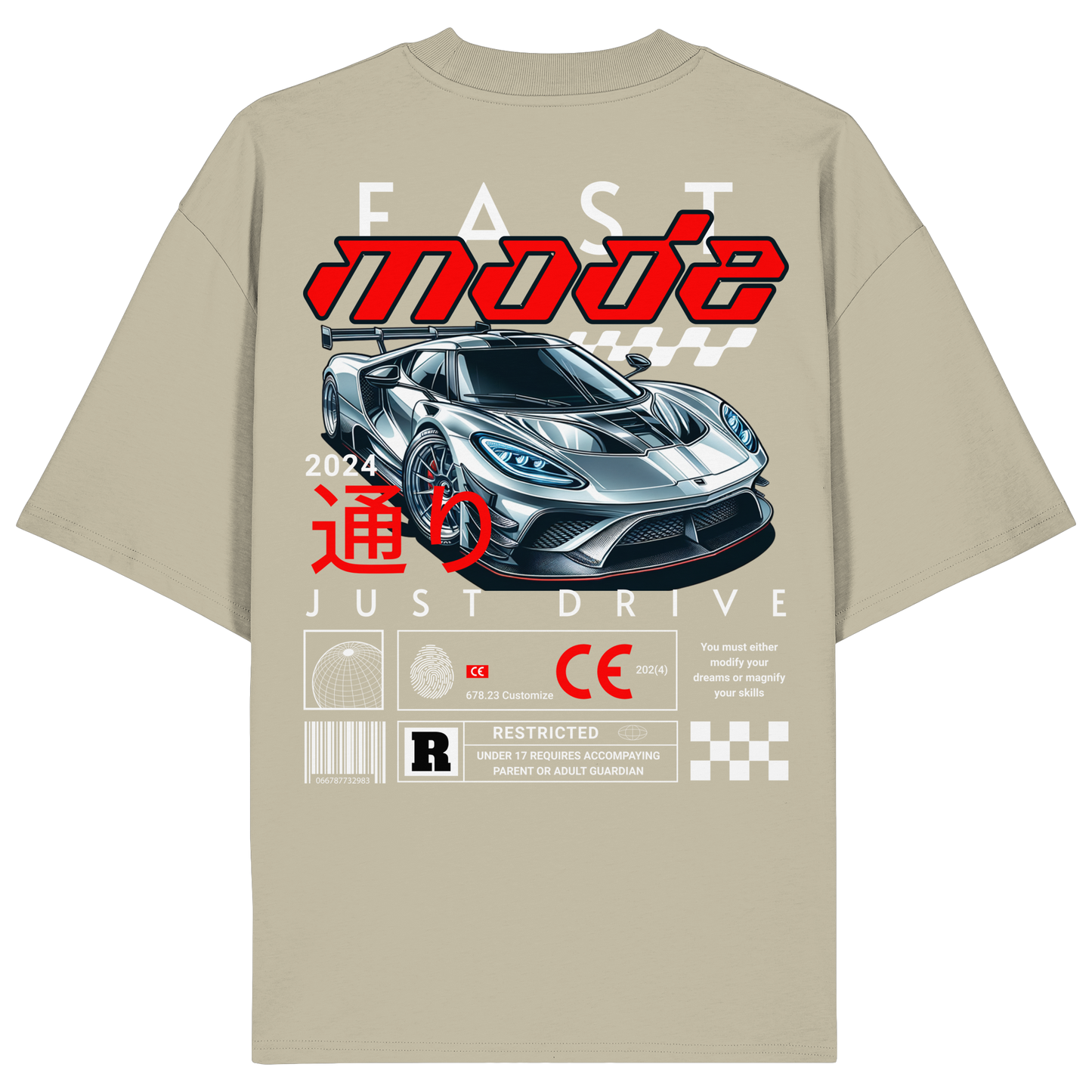 Car - Premium 200g/m² Oversize T-Shirt