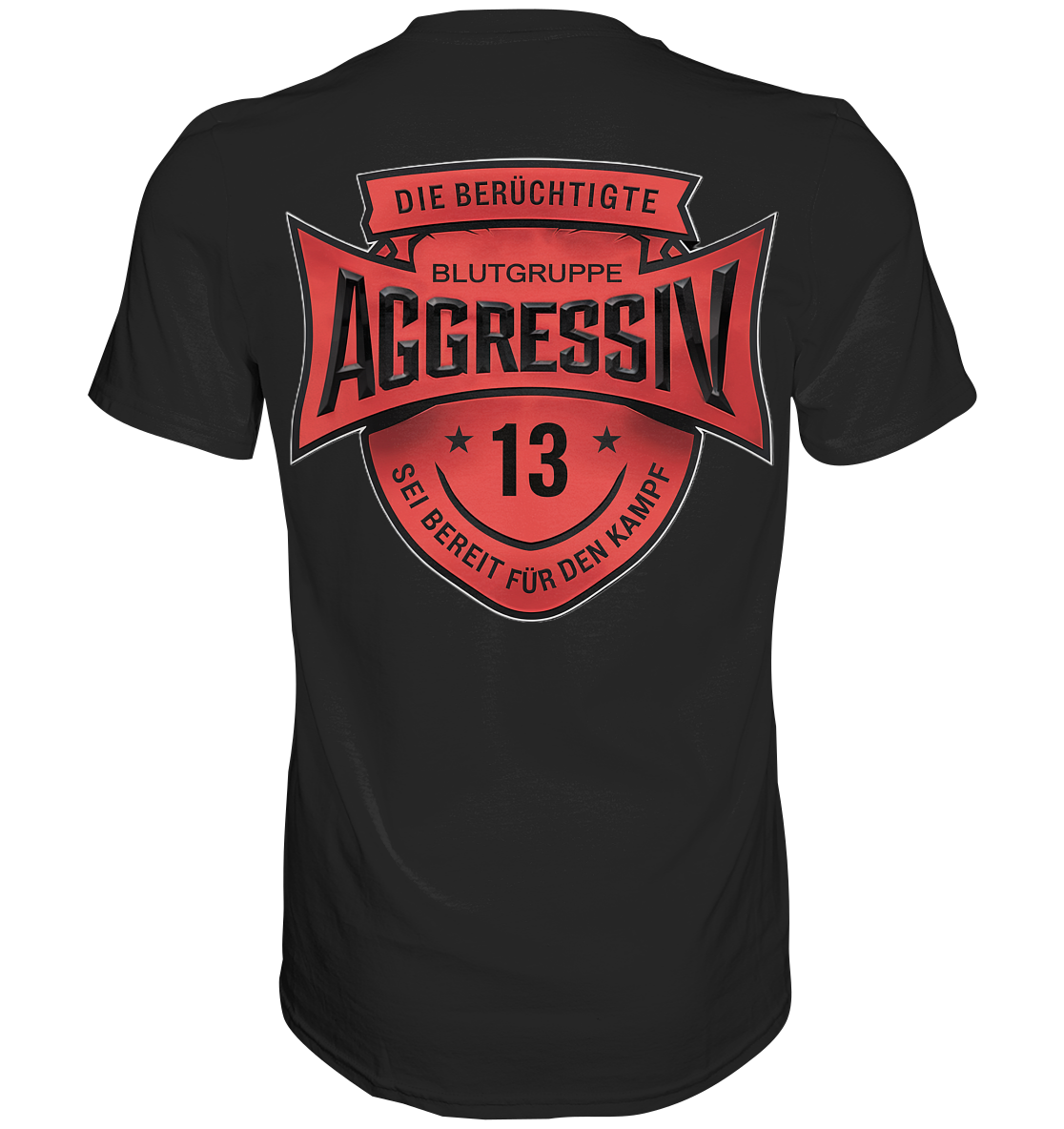 Blutgruppe Aggressiv - Premium Shirt