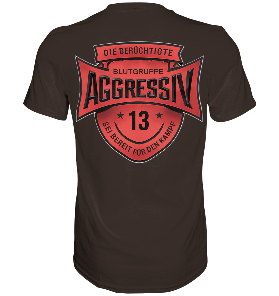 Blutgruppe Aggressiv - Premium Shirt