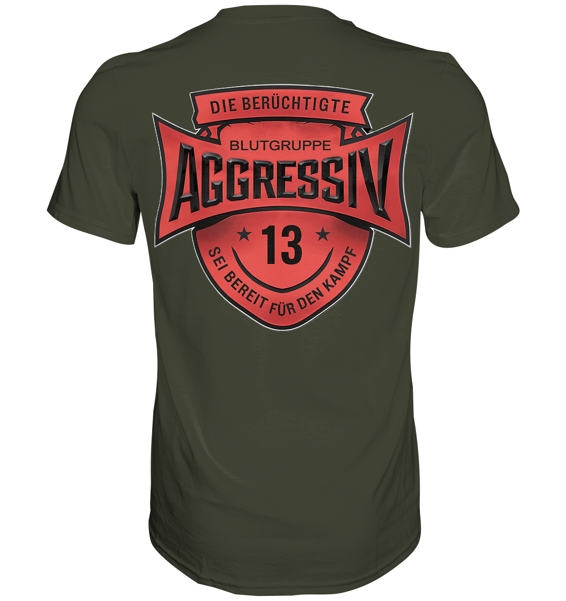 Blutgruppe Aggressiv - Premium Shirt